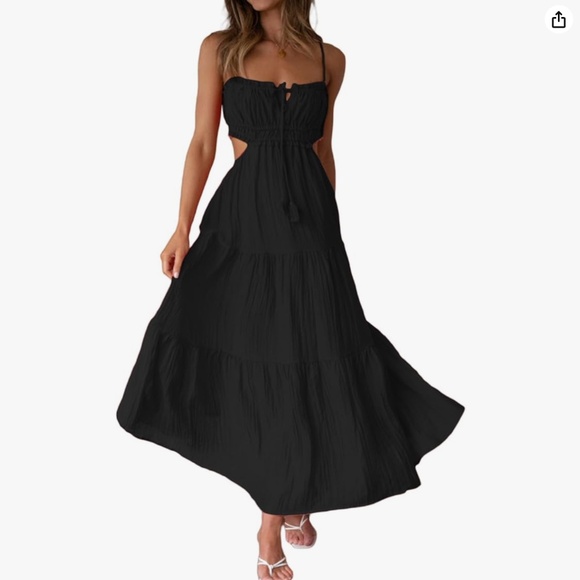 Open back black dress XS/S - Picture 1 of 4